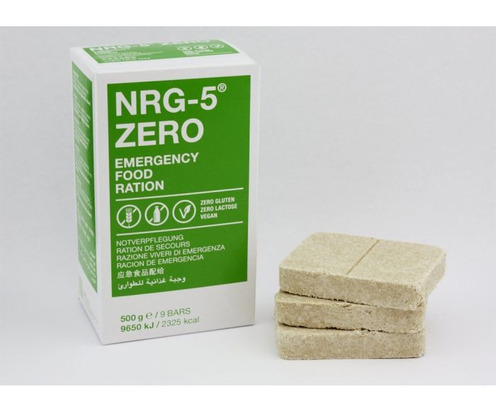 Rations de survie NRG 5 pour une jour (conservables pendant 20 ans)